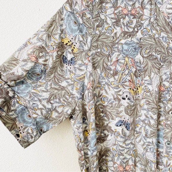 Zadig & Voltaire LARGE Rima short sleeve midi dress in floral butterfly print - Picture 3 of 9